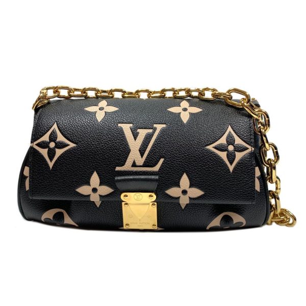 1 Louis Vuitton Shoulder Bag Favorite NM Black Leather