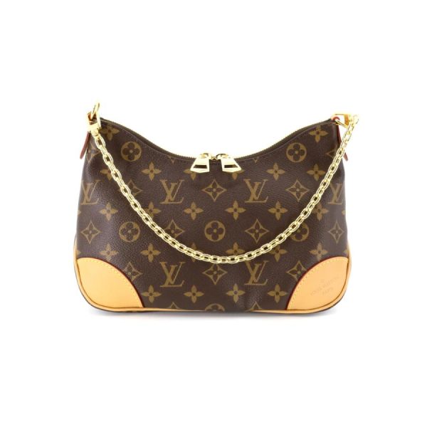 1 Louis Vuitton Boulogne NM Chain Shoulder Bag Handbag Monogram Canvas Brown