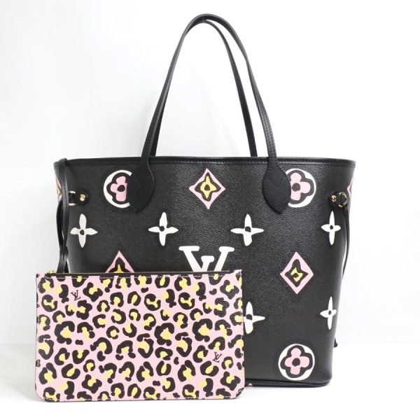 1 Louis Vuitton Wild at Heart Monogram Neverfull MM Tote Bag