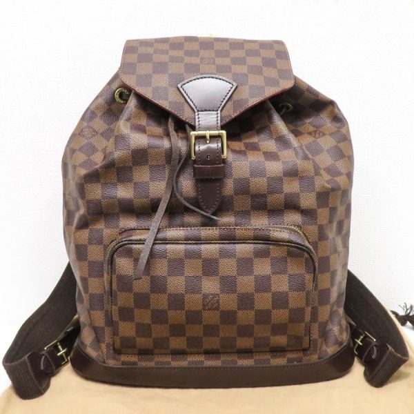 1 Louis Vuitton Montsouris Backpack Rucksack GM Damier Ebene