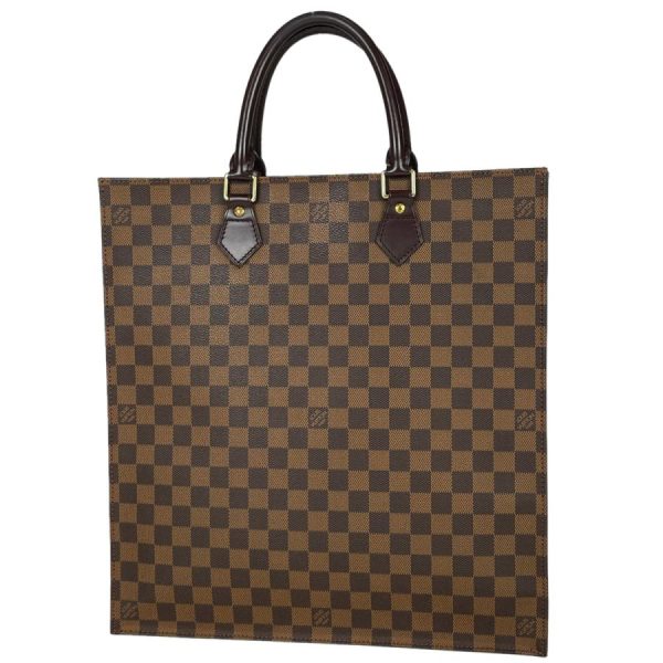 1 Louis Vuitton Sac Plat Damier Ebene Brown Handbag