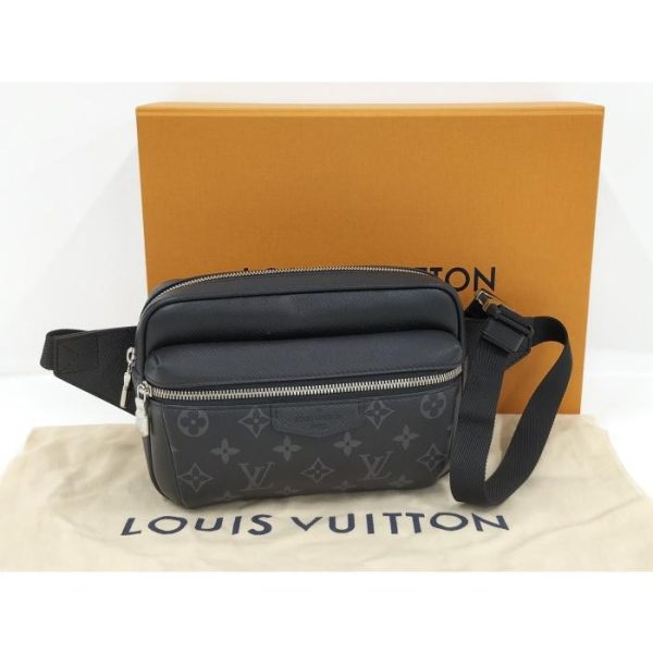 10 Louis Vuitton Bum Bag Outdoor Body Bag Monogram Eclipse Taiga Leather