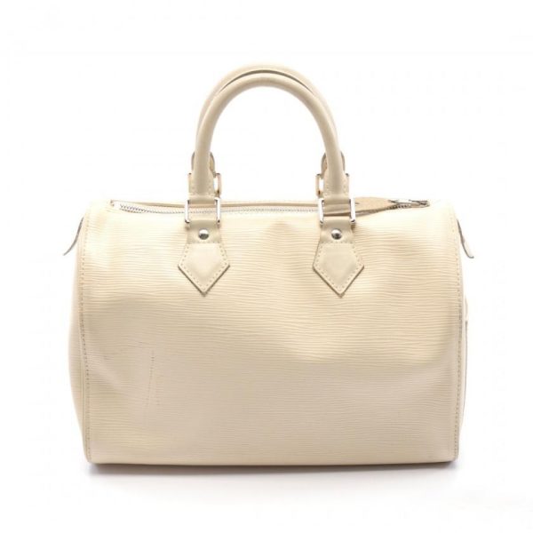 12 Louis Vuitton Speedy 25 Epi Yvoire Handbag Leather Off white