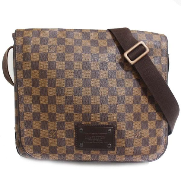 2 Louis Vuitton Brooklyn MM Damier Shoulder Bag Damier Canvas Ebene Brown