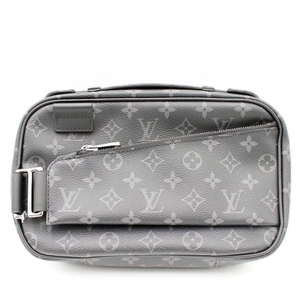 2 Louis Vuitton Nylon Monogram Eclipse Bum Bag Black