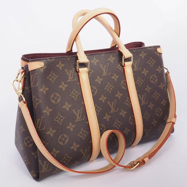 2 Louis Vuitton Soufflot MM Monogram Handbag