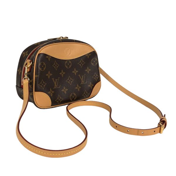 2 Louis Vuitton Deauville Mini Shoulder Bag Monogram Canvas Brown