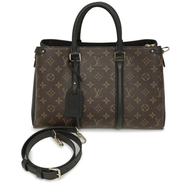 2 Louis Vuitton Soufflot NV MM 2way Handbag Black