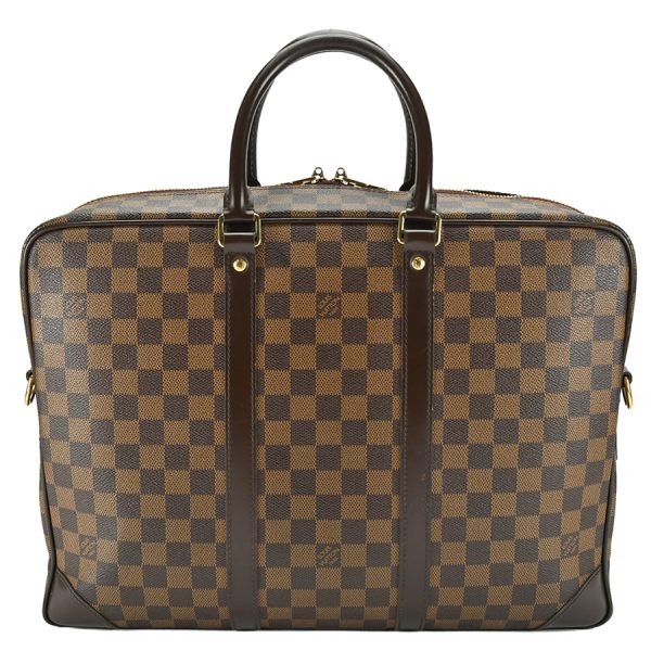 2 Louis Vuitton Porte Document Voyage GM Damier Ebene Handbag