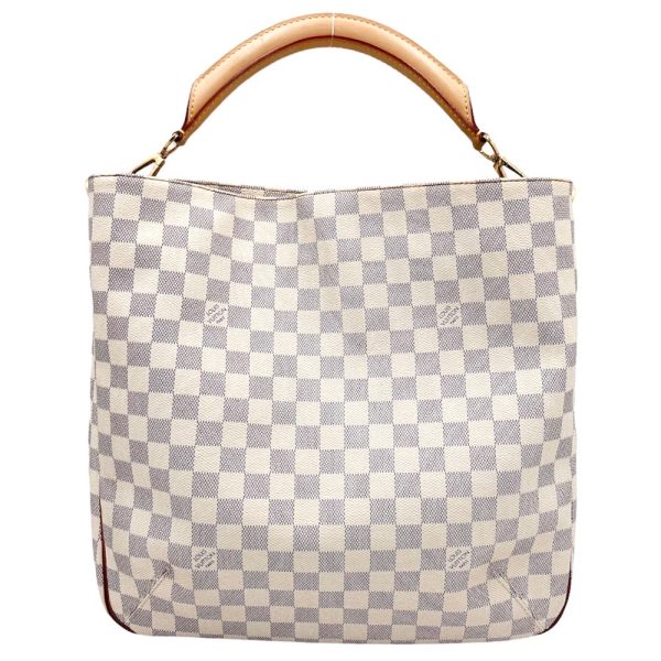 2 Louis Vuitton Damier Azur Sophie Shoulder Bag White