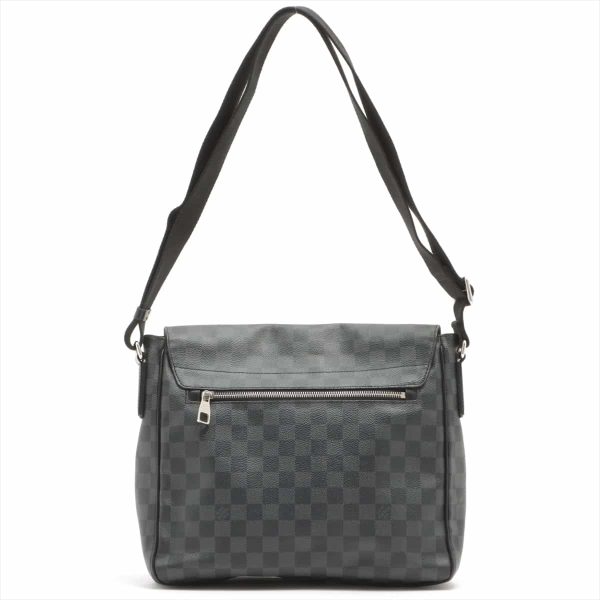 2 Louis Vuitton Damier Graphite District MM Hand Bag