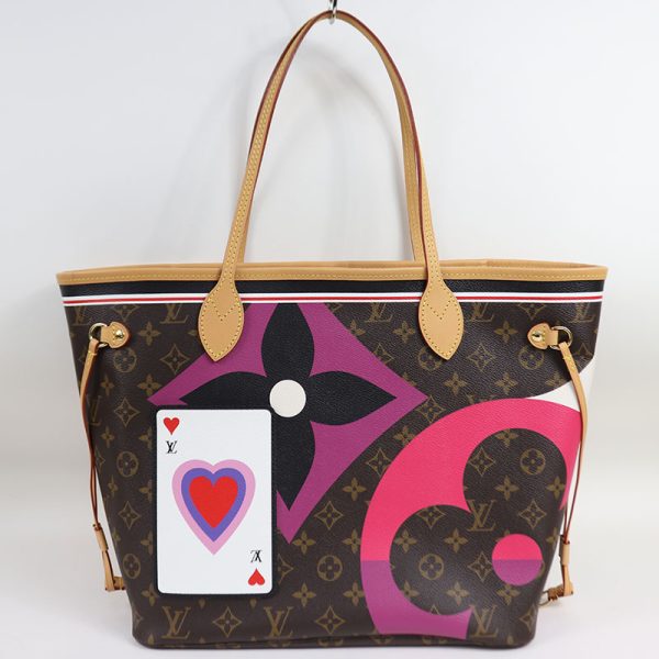 2 Louis Vuitton Neverfull MM Game On Collection Tote Bag Monogram