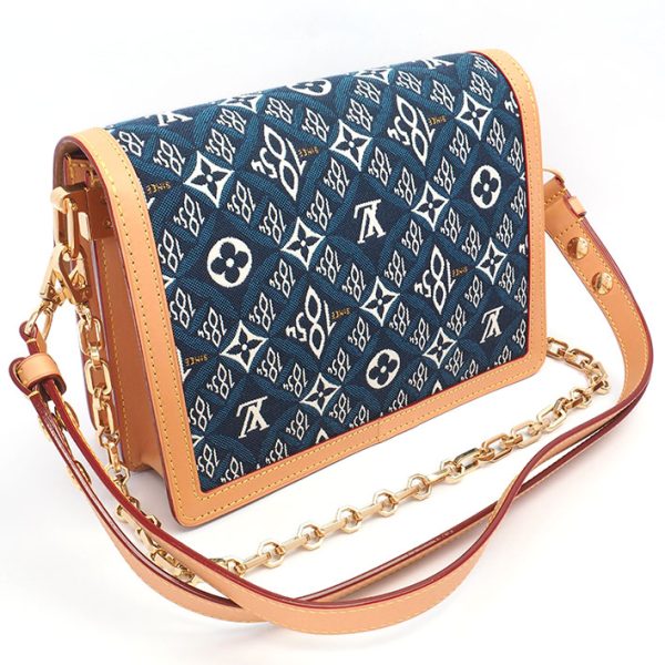 2 Louis Vuitton Dauphine MM Monogram Jacquard Shoulder Bag