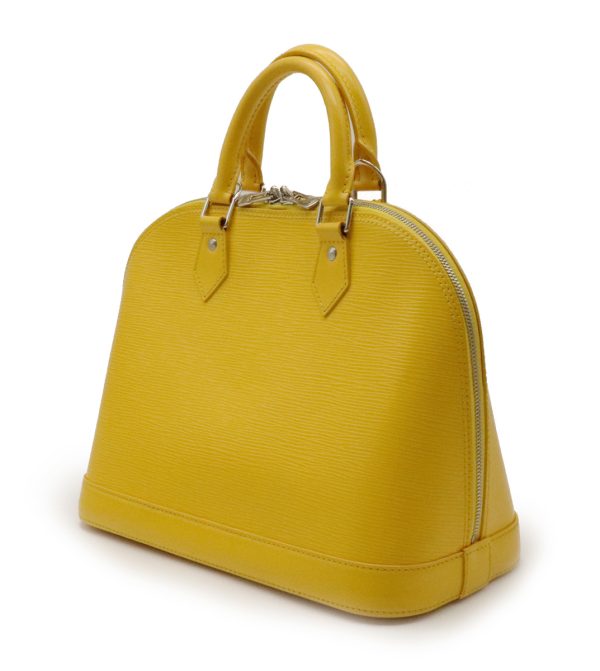 2 Louis Vuitton Epi Alma PM Handbag Leather Mimosa Yellow