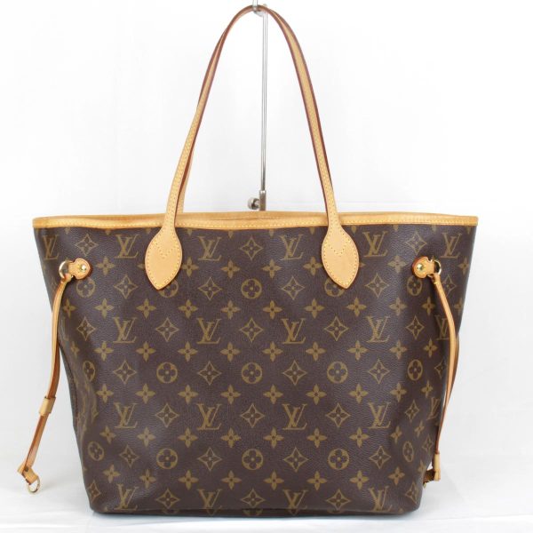 2 Louis Vuitton Neverfull GM Tote Bag Monogram Canvas Beige