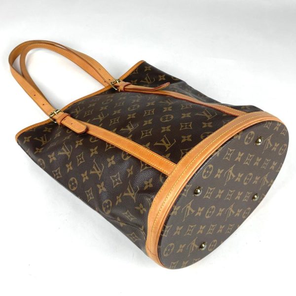 2 Louis Vuitton Bucket GM Shoulder Bag Tote Monogram Brown