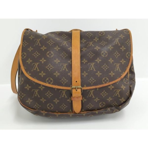 2 Louis Vuitton Saumur 35 Shoulder Bag Monogram