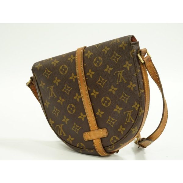 2 Louis Vuitton Chantilly MM Monogram Shoulder Bag Pochette Brown