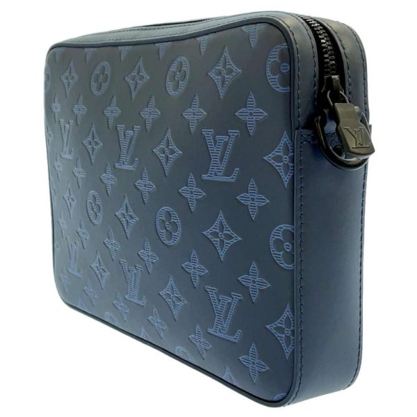 2 Louis Vuitton Shoulder Bag Monogram Shadow Duo Messenger Bag Navy