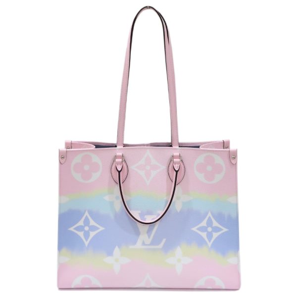 2 Louis Vuitton Escale On The Go GM 2 Way Bag Tote Bag Monogram Canvas Pastel