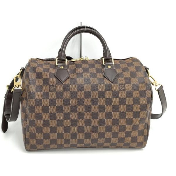 2 Louis Vuitton Speedy Bandouliere 30 2 Way Shoulder Bag Damier Ebene