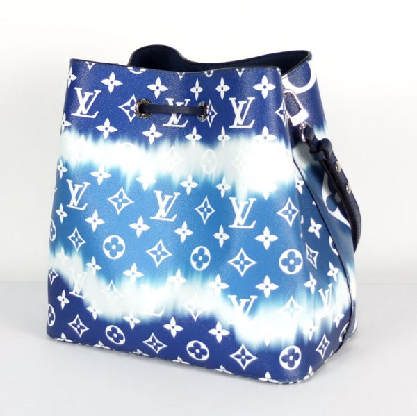 2 Louis Vuitton LV Escale Neo Noe Shoulder Bag Monogram Blue