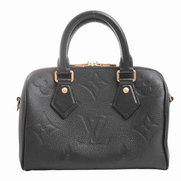 2 Louis Vuitton Amplant Speedy Bandouliere 2 Way Shoulder Bag Black Leather