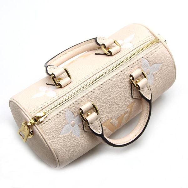 2 Louis Vuitton Papillon BB Monogram Emplant Cream Saffron With Coin Case