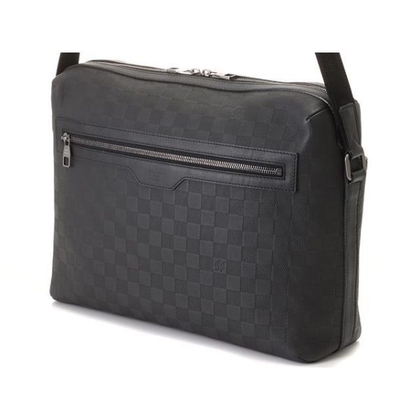 2 Louis Vuitton Calypso GM Shoulder Bag Damier Anfini Onyx Black