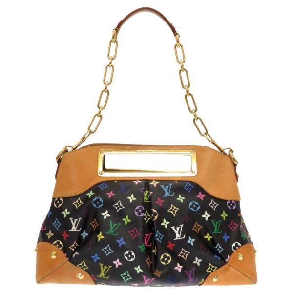 2 Louis Vuitton 2 Way Shoulder Bag Handbag Monogram Multicolor Judy GM Black