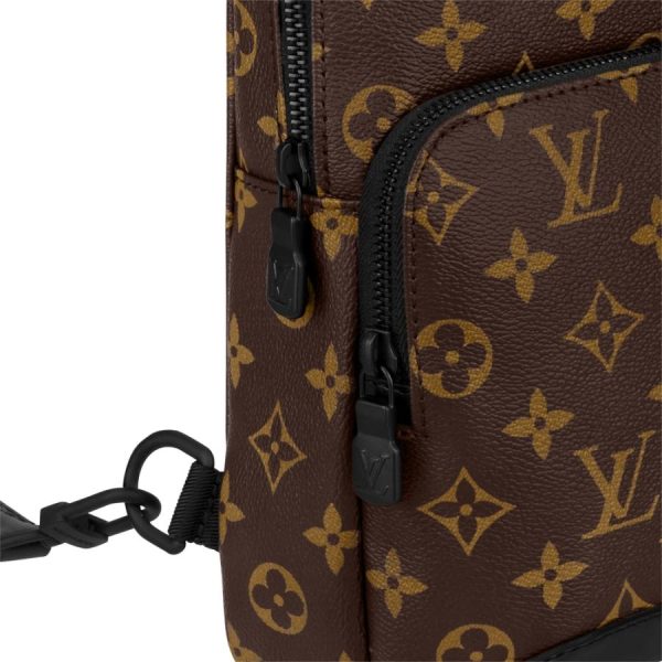 2 Louis Vuitton Bumbag Body Bag Brown Black Monogram Macassar Canvas