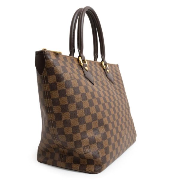 3 Louis Vuitton Saleya MM Handbag Tote Bag Damier Brown Tea