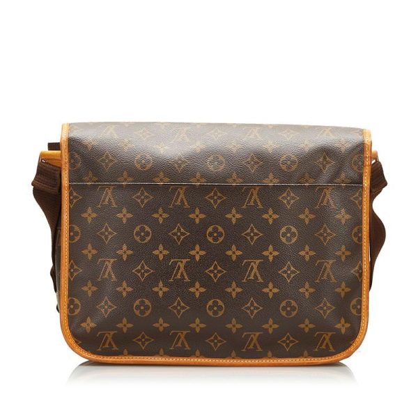 3 Louis Vuitton Monogram Messenger Bosphore GM Crossbody Shoulder Bag Brown PVC Leather