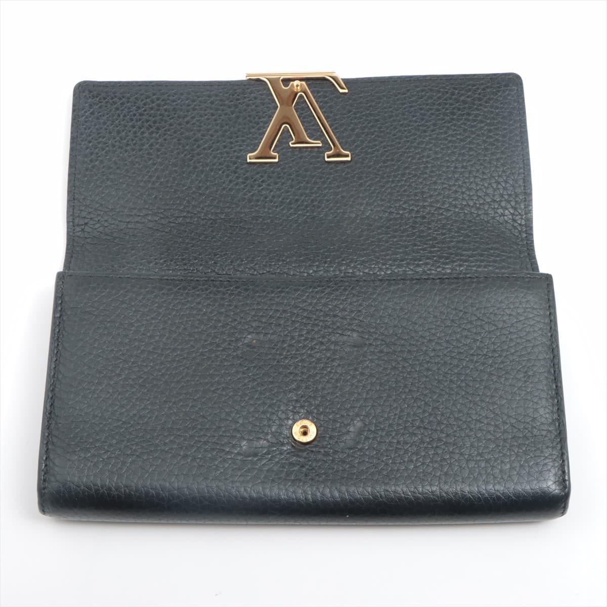 Louis Vuitton Taurillon Portefeuil Capucines Wallet Black - Image 3