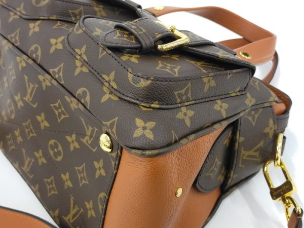 3 Louis Vuitton Manhattan 2 Way Shoulder Bag Monogram Brown