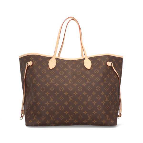 3 Louis Vuitton Neverfull GM Hand Bag Monogram Canvas Beige