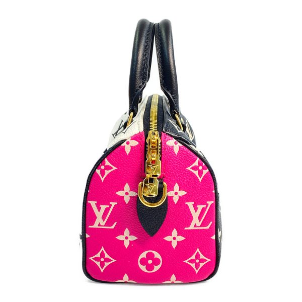 3 Louis Vuitton Monogram Implant Speedy Bandouliere 20 Boston Bag