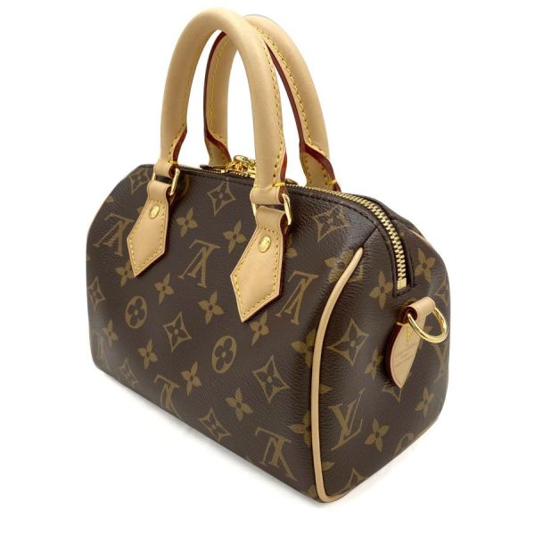 3 Louis Vuitton Speedy Bandouliere Monogram Shoulder Bag Canvas Noir Gold