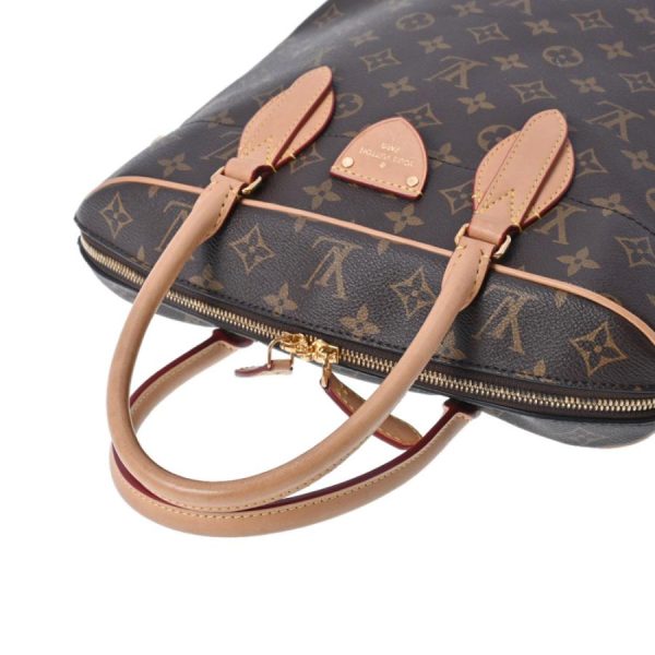 3 Louis Vuitton Monogram Carryall MM Handbag Brown