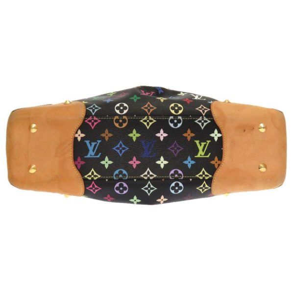 3 Louis Vuitton 2 Way Shoulder Bag Handbag Monogram Multicolor Judy GM Black