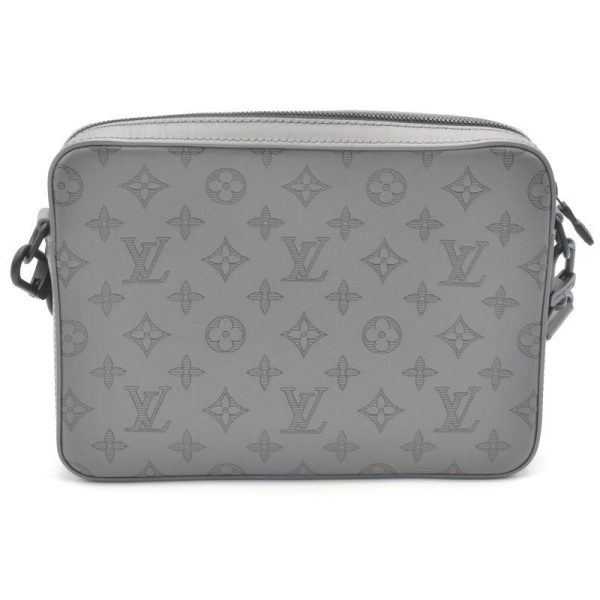 3 Louis Vuitton Duo Messenger Monogram Shadow Messenger Bag Shoulder Bag Gray