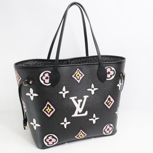 3 Louis Vuitton Wild at Heart Monogram Neverfull MM Tote Bag