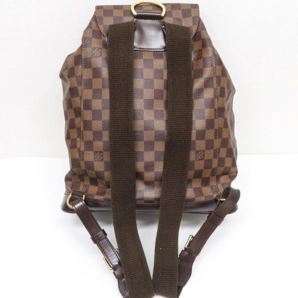 3 Louis Vuitton Montsouris Backpack Rucksack GM Damier Ebene