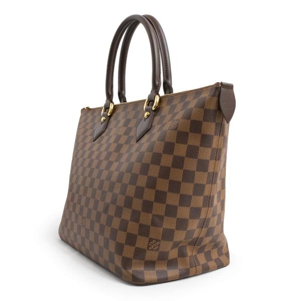 4 Louis Vuitton Saleya MM Handbag Tote Bag Damier Brown Tea