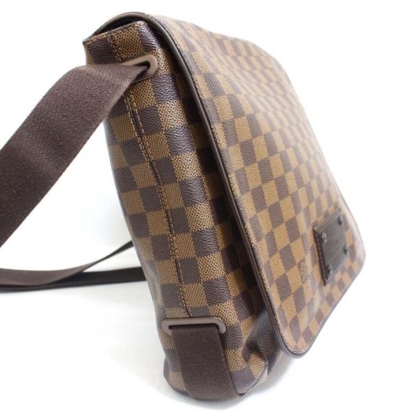 4 Louis Vuitton Brooklyn MM Damier Shoulder Bag Damier Canvas Ebene Brown