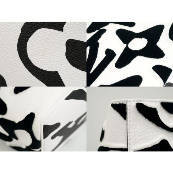 4 Louis Vuitton Cover Tufted Monogram × Urs Fisher Tote Bag Black White