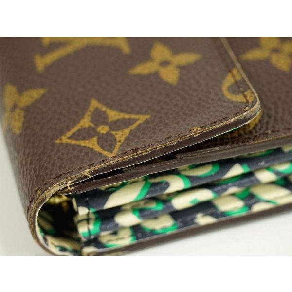 4 Louis Vuitton Portefeuille Sarah Long Wallet Leopard Monogram Brown