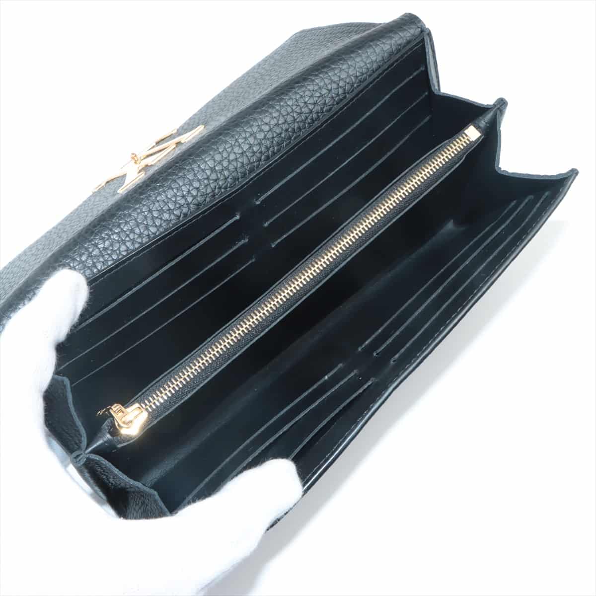 Louis Vuitton Taurillon Portefeuil Capucines Wallet Black - Image 4