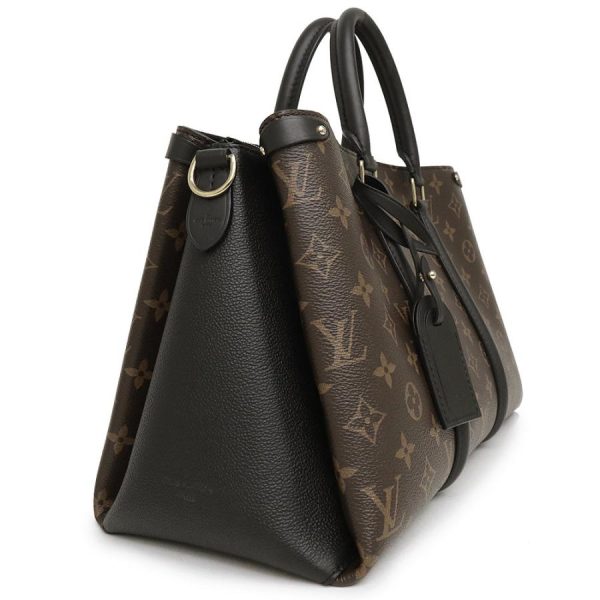 4 Louis Vuitton Soufflot NV MM 2way Handbag Black