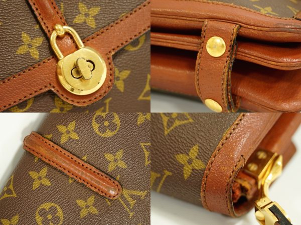 4 Louis Vuitton Sac Vendome Monogram Shoulder Bag Handbag Brown